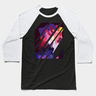 Temporal Abstract Tear Baseball T-Shirt